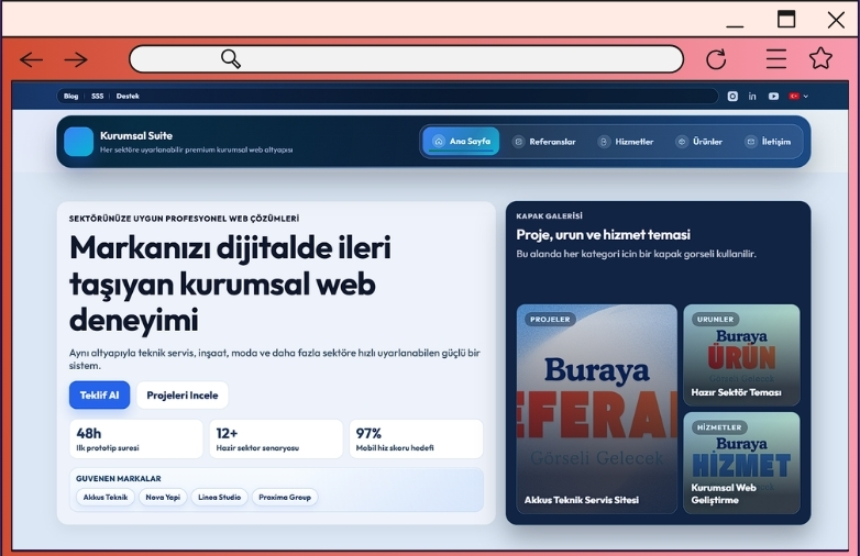 Kurumsal Tema SuiteBlue