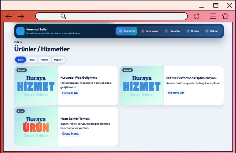 Kurumsal Tema SuiteBlue